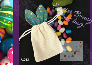 Easter Bunny Ear Bags great for little gifts. C013