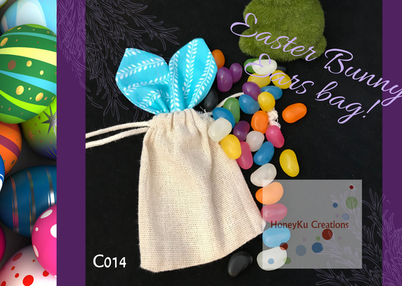 Easter Bunny Ear Bags great for little gifts. C014