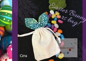 Easter Bunny Ear Bags great for little gifts. C016