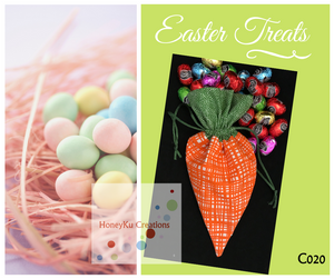 Easter carrot drawstring bag C020