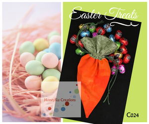 Easter carrot drawstring bag C024