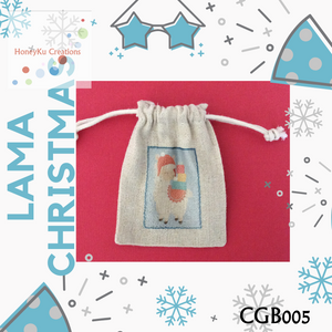 Christmas Gift Bag perfect for on the dinner table Alpaca with Gifts