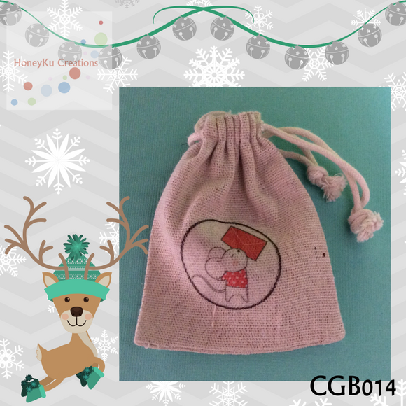 Christmas Gift Bag perfect for on the dinner table Mouse with Envelope