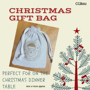 Christmas Gift Bag perfect for on the dinner table Santa