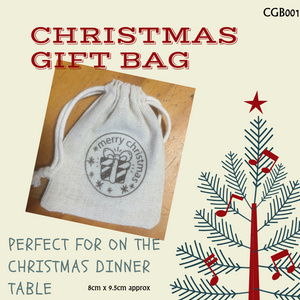 Christmas Gift Bag perfect for on the dinner table Wrapped Gift