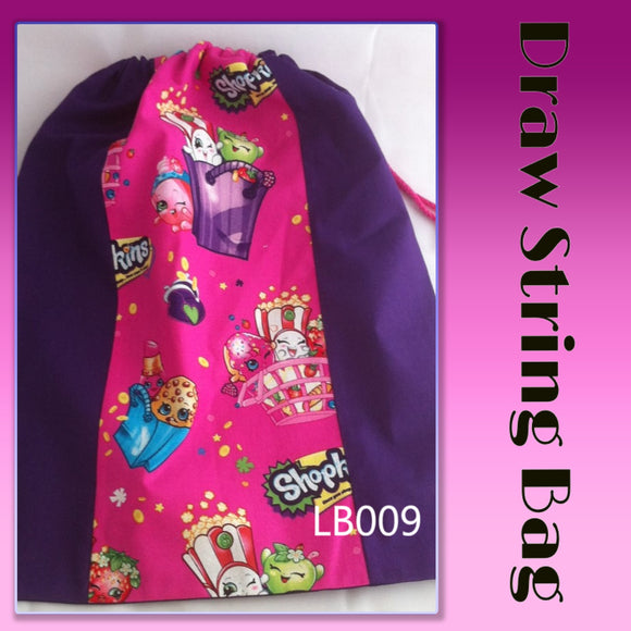 Draw String Bag Library Bag Shopkins