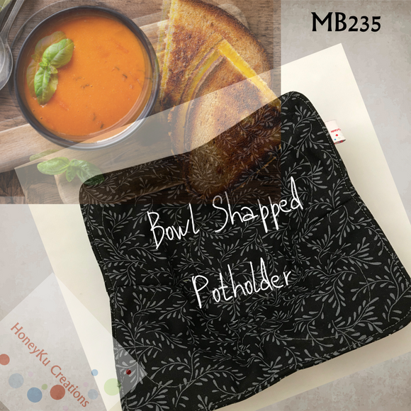 Microwave Bowl Pot Holder Black MB235