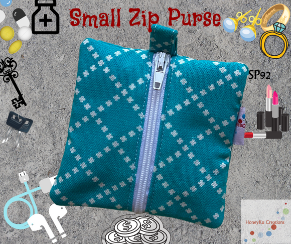 Small Zipper Purse sp92