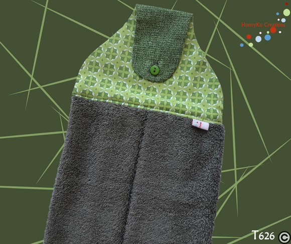 Towel with Button Over Top Tab 626