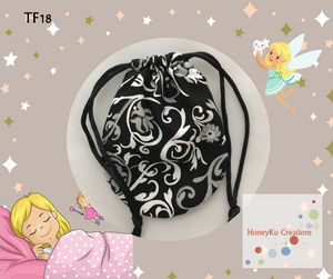 Small rounded drawstring bag TF18