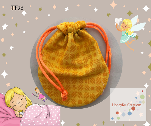 Small rounded drawstring bag TF20