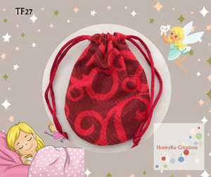 Small rounded drawstring bag TF27