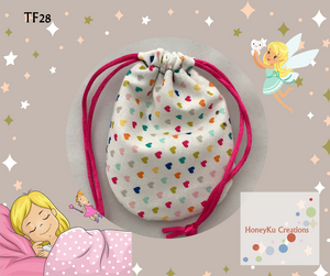 Small rounded drawstring bag TF28