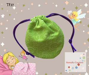 Small rounded drawstring bag TF37